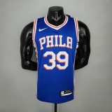 NBA Men Philadelphia 76ers Blue #39 HOWARD Jersey High Quality Name and Number Print