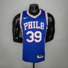 NBA Men Philadelphia 76ers Blue #39 HOWARD Jersey High Quality Name and Number Print