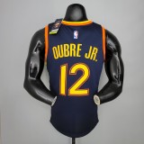 NBA Men Season 2021 Golden State Warriors #12 OUBRE JR. Black City Jersey High Quality Name and Number Print