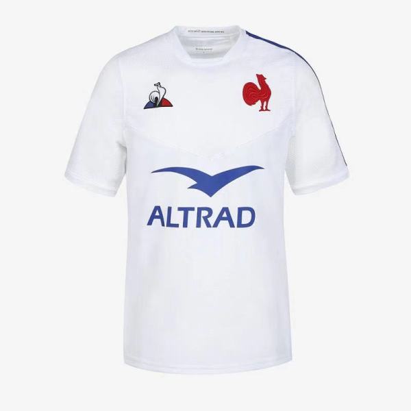 Rugby 2020-2021 France Away White Rugby Jersey High Quality