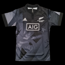 Rugby 2021-2021 All Black Sevens Home Rugby Jersey High Quality
