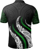 Rugby 2021-2021 All Blacks Maori Green and Black Rugby Polo High Quality
