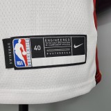 NBA Men Miami Heat White #6 JAMES Jersey High Quality Name and Number Print