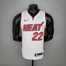 NBA Men Miami Heat White #22 BUTLER Jersey High Quality Name and Number Print