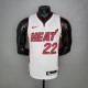 NBA Men Miami Heat White #22 BUTLER Jersey High Quality Name and Number Print