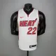 NBA Men Miami Heat White #22 BUTLER Jersey High Quality Name and Number Print