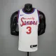 NBA Men Philadelphia 76ers 19-20 Season White #3 IVERSON Jersey High Quality Name and Number Print