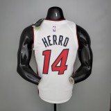 NBA Men Miami Heat White #14 HERRO Jersey High Quality Name and Number Print