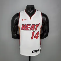 NBA Men Miami Heat White #14 HERRO Jersey High Quality Name and Number Print