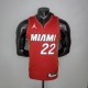 NBA Season 2021 Men Miami Heat Red #22 BUTLER Jersey with Jordan Logo High Quality Name and Number Print