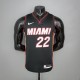 NBA Men Miami Heat Black #22 BUTLER Jersey High Quality Name and Number Print