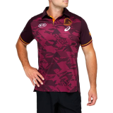 Rugby Season 2021 Broncos Brisbane Purple Red Rugby Polo High Quality