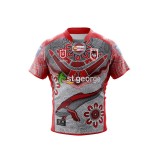 Rugby Season 2021 St. George Illawarra dragons in Indigneous Version Rugby Jersey High Quality