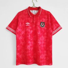 90/92 Welsh Home Retro Jersey Fans Version