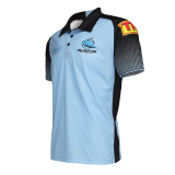 Rugby Season 2021 Cronulla Sharks Blue Rugby Polo High Quality