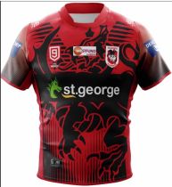 Rugby 2020-2021 St. George Illawarra dragons Nines Red Rugby Jersey High Quality