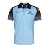 Rugby Season 2021 Cronulla Sharks Blue Rugby Polo High Quality