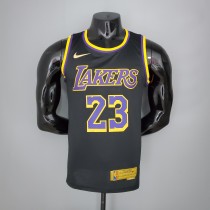 2021 James #23 Lakers Bonus Edition Black NBA Jersey  High Quality Name and Number Print