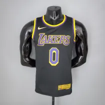 2021 KUZMA#0 Lakers Bonus Edition Black NBA Jersey  High Quality Name and Number Print