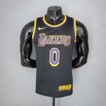 2021 KUZMA#0 Lakers Bonus Edition Black NBA Jersey  High Quality Name and Number Print