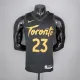2021 season VANVLEET#23 Raptors Black Gold NBA Jersey High Quality Name and Number Print