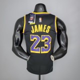 2021 James #23 Lakers Bonus Edition Black NBA Jersey  High Quality Name and Number Print