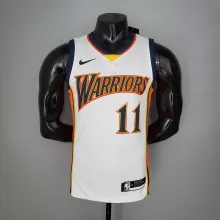 NBA Men Season 2021 Golden State Warriors Up-and-coming Star White #11 THOMPSON Jersey High Quality Name and Number Print