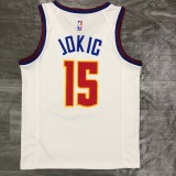 NBA Men Season 2021 Denver Nuggets White Award Version #15 JOKIC Jersey High Quality Name and Number Print