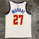 NBA Men Season 2021 Denver Nuggets White Award Version #27 MURRAY Jersey High Quality Name and Number Print