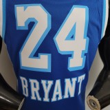 NBA Finals Men Los Angeles Lakers Retro in Latin #24 BRYANT Blue Round Neck Jersey High Quality Name and Number Print