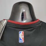NBA Men Miami Heat Black #4 OLADIPO Jersey High Quality Name and Number Print
