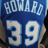 NBA Men Los Angeles Lakers Retro in Latin #39 HOWARD Blue Round Neck Jersey High Quality Name and Number Print