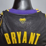 NBA Men Los Angeles Lakers Black with Snake 24 BRYANT Jersey High Quality Name and Number Print