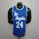 NBA Finals Men Los Angeles Lakers Retro in Latin #24 BRYANT Blue Round Neck Jersey High Quality Name and Number Print