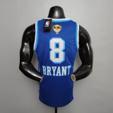 NBA Finals Men Los Angeles Lakers Retro in Latin #8 BRYANT Blue Round Neck Jersey High Quality Name and Number Print
