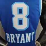 NBA Finals Men Los Angeles Lakers Retro in Latin #8 BRYANT Blue Round Neck Jersey High Quality Name and Number Print