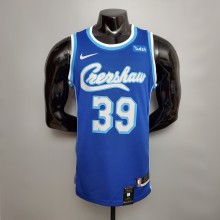 NBA Men Los Angeles Lakers Retro in Latin with Crenshaw #39 HOWARD Blue Round Neck Jersey High Quality Name and Number Print