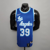 NBA Finals Men Los Angeles Lakers Retro in Latin #39 HOWARD Blue Round Neck Jersey High Quality Name and Number Print