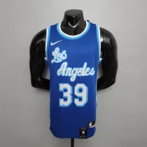 NBA Finals Men Los Angeles Lakers Retro in Latin #39 HOWARD Blue Round Neck Jersey High Quality Name and Number Print