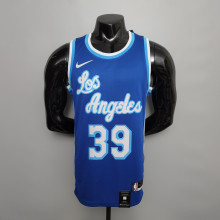 NBA Finals Men Los Angeles Lakers Retro in Latin #39 HOWARD Blue Round Neck Jersey High Quality Name and Number Print