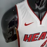 NBA Men Miami Heat White #4 OLADIPO Jersey High Quality Name and Number Print