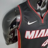 NBA Men Miami Heat Black #4 OLADIPO Jersey High Quality Name and Number Print