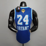 NBA Finals Men Los Angeles Lakers Retro in Latin #24 BRYANT Blue Round Neck Jersey High Quality Name and Number Print