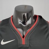 NBA Men Miami Heat Black #4 OLADIPO Jersey High Quality Name and Number Print