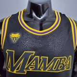 NBA Men Los Angeles Lakers Black with Snake 24 BRYANT Jersey High Quality Name and Number Print
