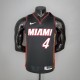 NBA Men Miami Heat Black #4 OLADIPO Jersey High Quality Name and Number Print