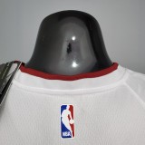 NBA Men Miami Heat White #4 OLADIPO Jersey High Quality Name and Number Print