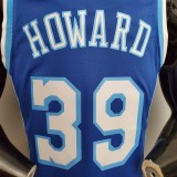 NBA Men Los Angeles Lakers Retro in Latin with Crenshaw #39 HOWARD Blue Round Neck Jersey High Quality Name and Number Print
