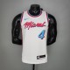 NBA Men Miami Heat White City #4 OLADIPO Jersey High Quality Name and Number Print