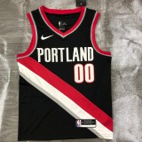 NBA Portland Trail Blazers Black #00 ANTHONY Jersey High Quality Name and Number Print